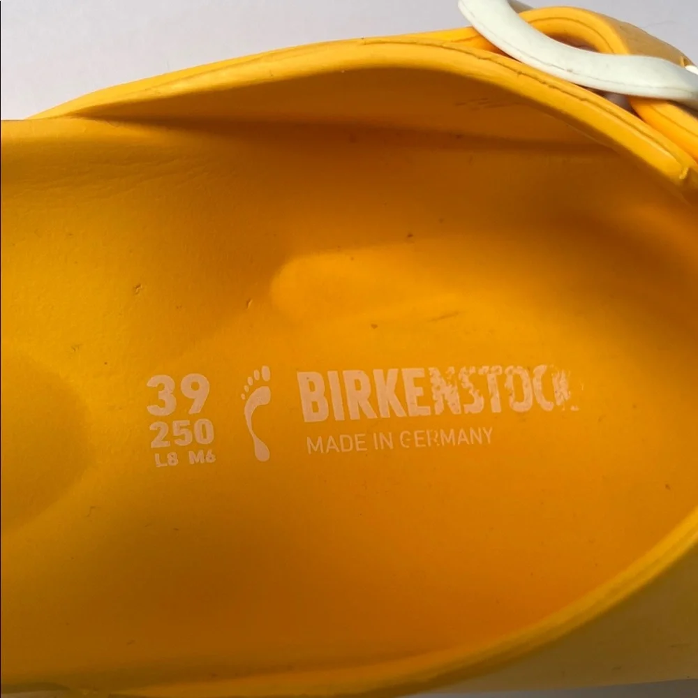 Birkenstock Yellow Sandals with Buckle Detail - Picture 11 of 11